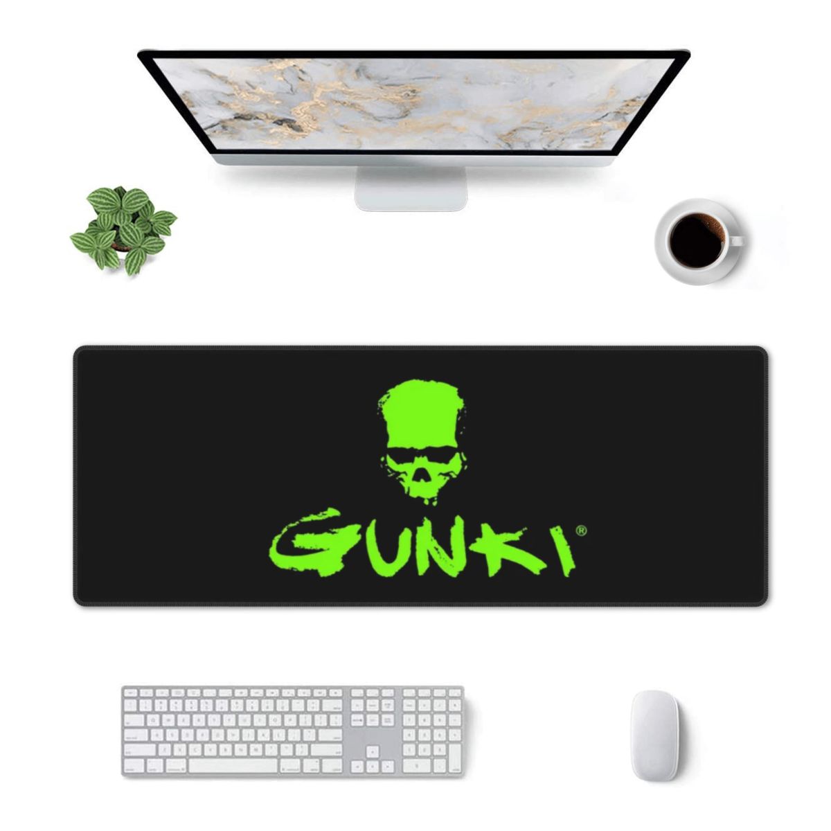 Gaming Accessories Logo - Büyük Mouse Pad Gunki Logolu Oyuncu