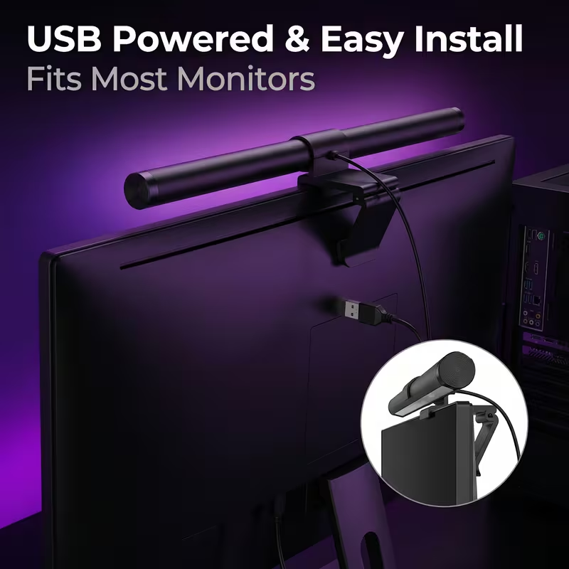 Monitor Light Bar - Uzaktan Kumandalı LED Monitör Işık Çubuğu,