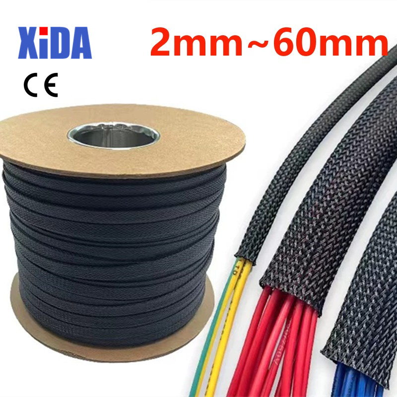 Cable Sleeve Braided - 5/10M Siyah Yalıtımlı Örgü Kılıf 2/4/6/8/10/12/15/20/25mm