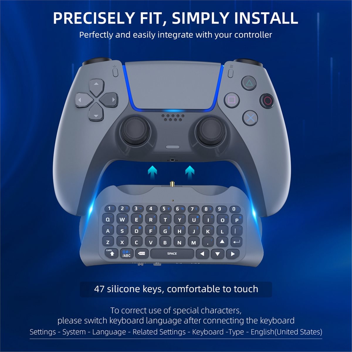 Gaming Accessories White - Goodidea 3.5mm Oyun Kablosuz Klavye 3.0