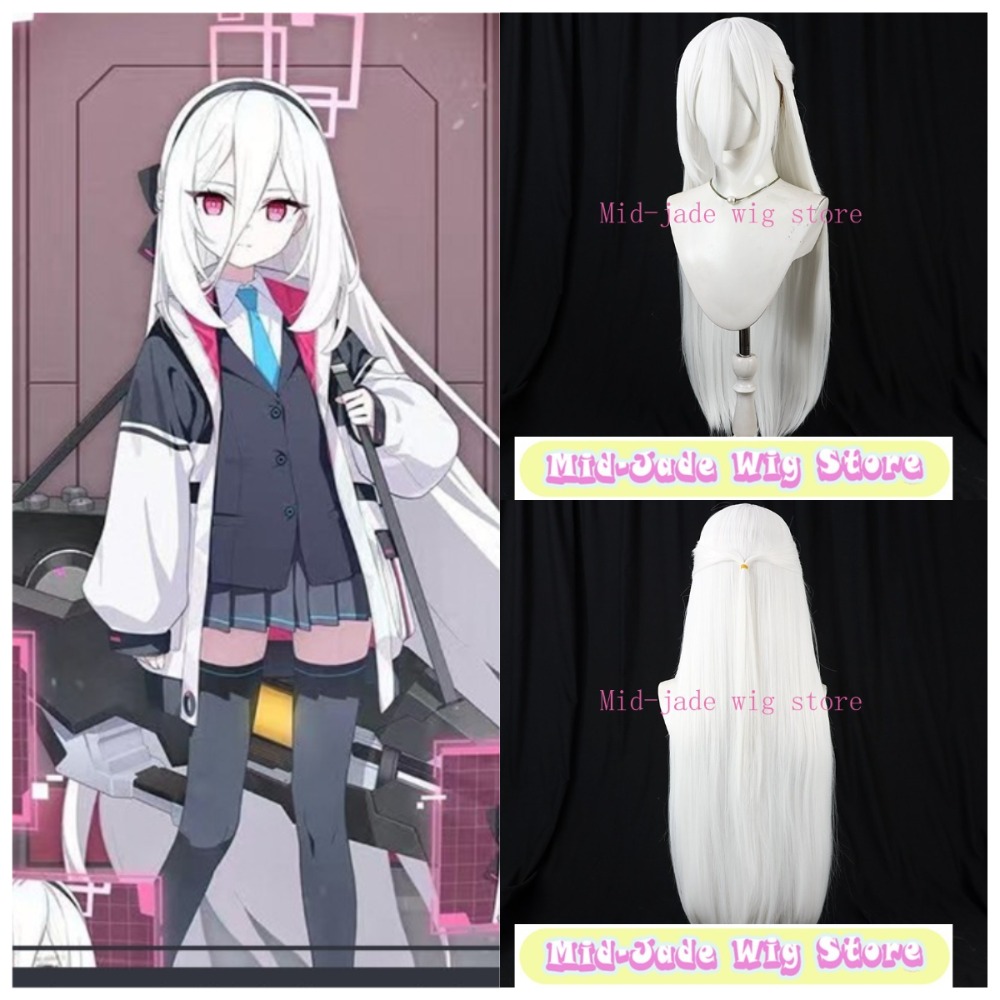 Gaming Accessories White - Mavi Arşiv Kei Cosplay Peruk Tendo