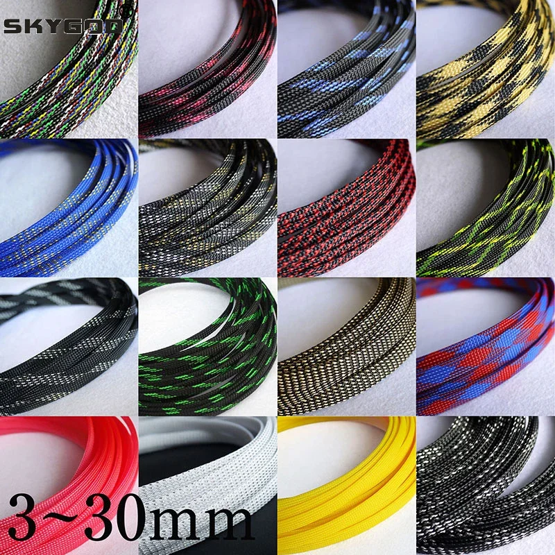 Cable Sleeve Braided - 5 M Yeni Sıkı Yüksek Yoğunluklu
