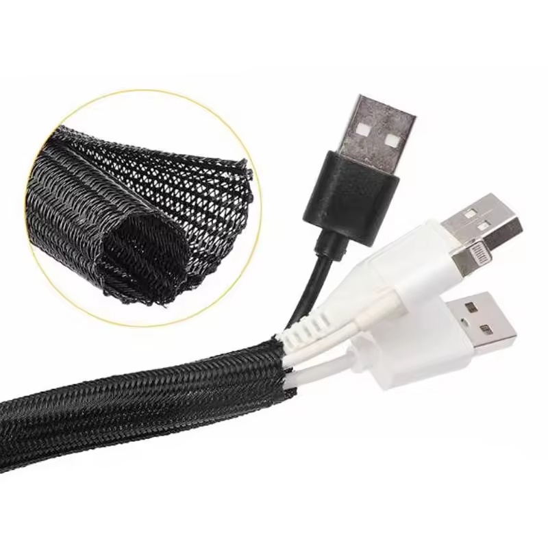 Cable Sleeve Braided - Genişletilebilir Örgülü Kablo Kılıfı PET Isı