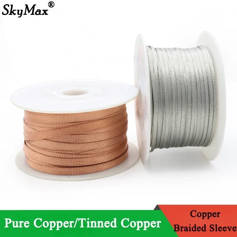 Cable Sleeve Braided - 1-20M Kalay Kaplı Bakır Örgülü Kılıf