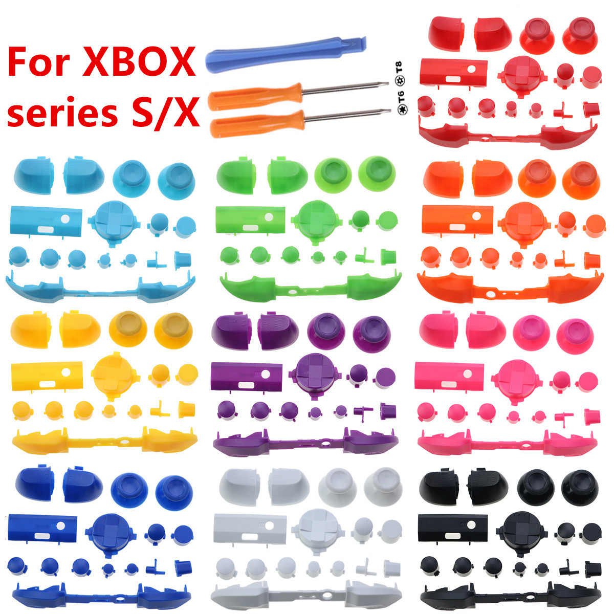Gaming Controllers Xbox Accessories - Özel tuşlar tam Set düğmeler değiştirme