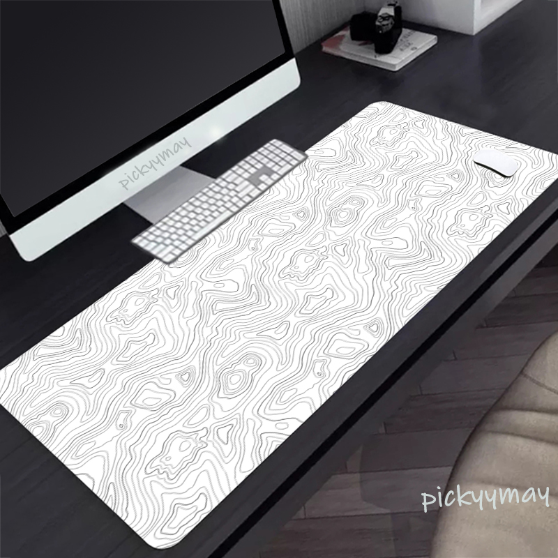 Gaming Accessories White - Siyah ve beyaz büyük Mouse Pad