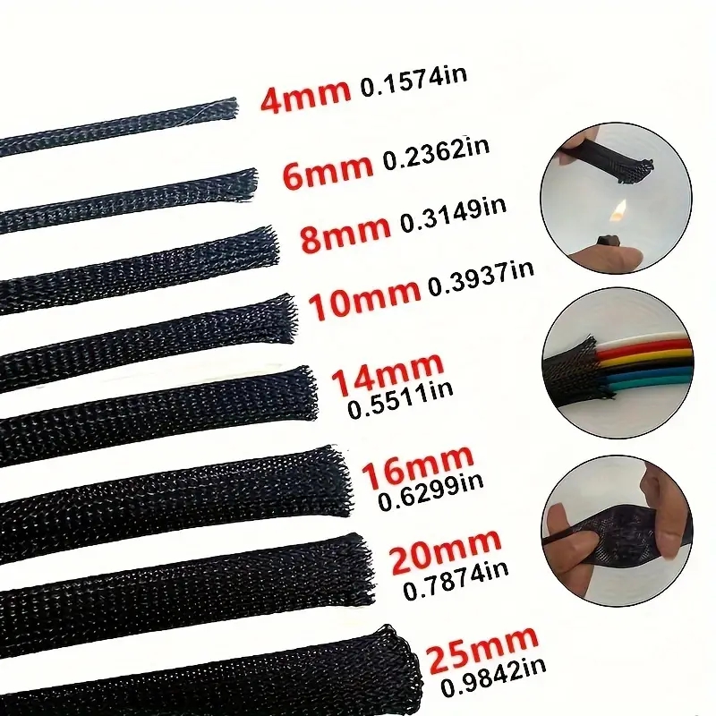 10m /32.8 ft Pet Genişletilebi - Cable Sleeve Braided incelemesi ve fiyatı
