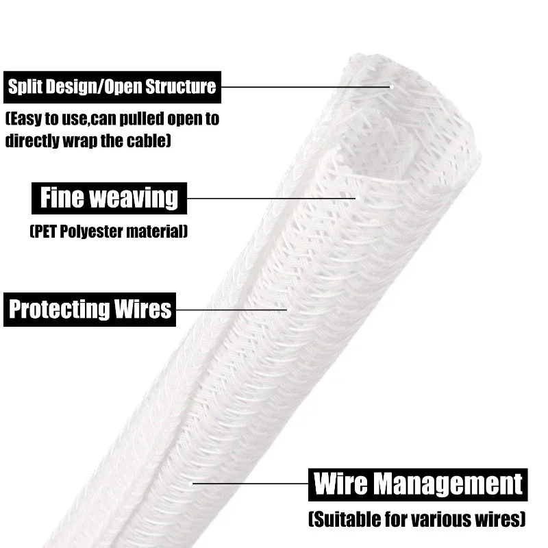 Beyaz Kendiliğinden Kapanan Ka - Cable Sleeve Braided incelemesi ve fiyatı