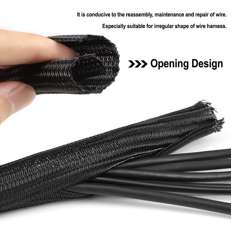 3/5/9m Siyah PET Örgülü Kılıf  - Cable Sleeve Braided incelemesi ve fiyatı