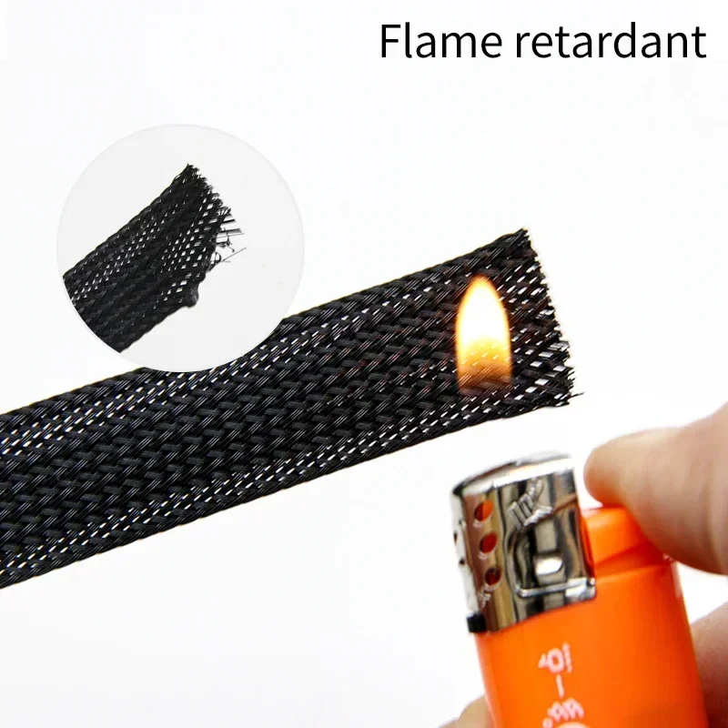 1 ~ 50 m Siyah Altın Gümüş PET - Cable Sleeve Braided incelemesi ve fiyatı