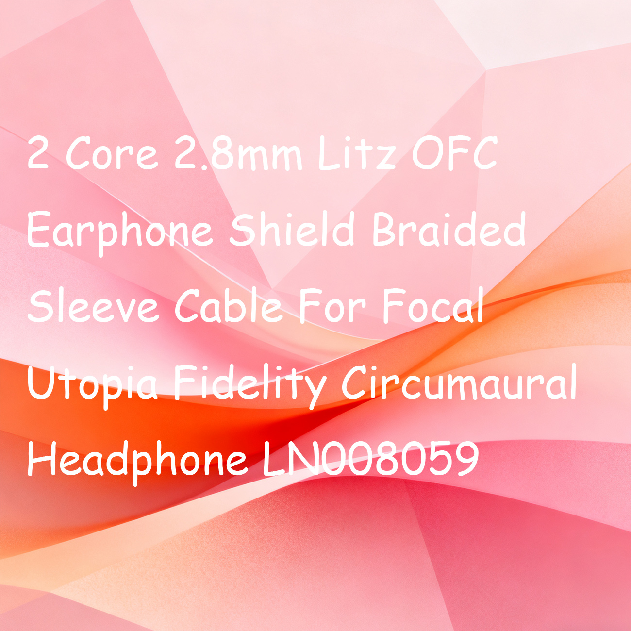 2 Çekirdekli 2.8mm Litz OFC Ku - Cable Sleeve Braided incelemesi ve fiyatı